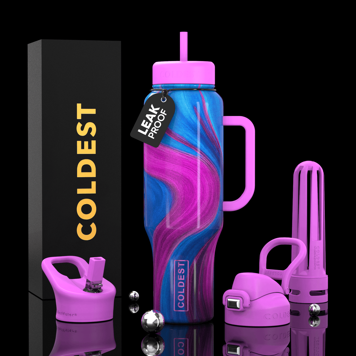 COLDEST 46oz Limitless Ultra V8 Water Bottle - Home HavenCOLDEST 46oz Limitless Ultra V8 Water Bottle