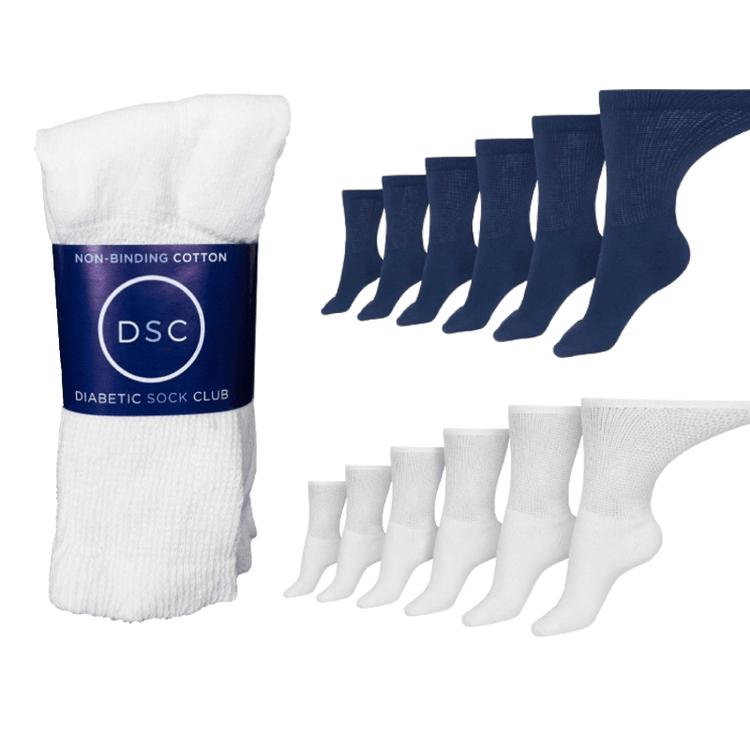 women's diabetic socks cotton crew socks