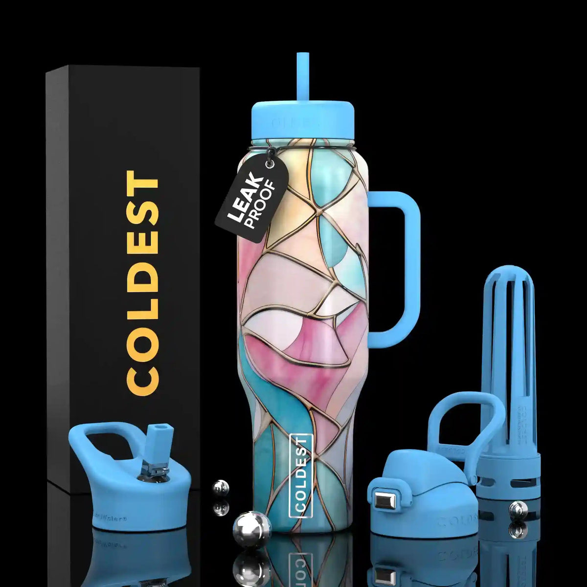 COLDEST 46oz Limitless Ultra V8 Water Bottle - Home HavenCOLDEST 46oz Limitless Ultra V8 Water Bottle