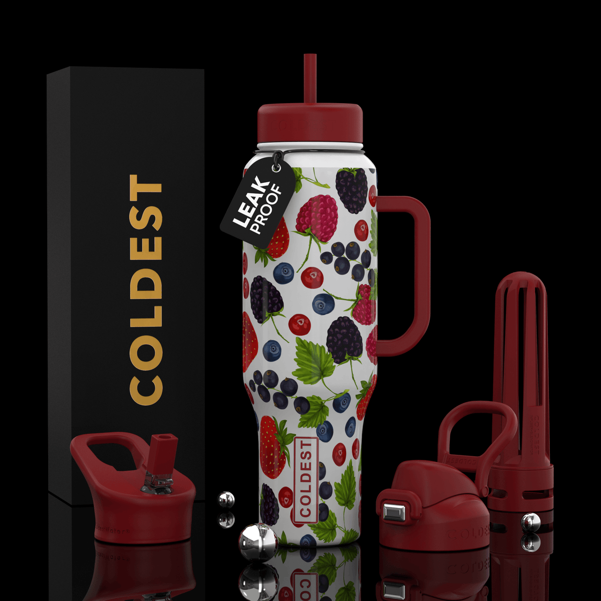 COLDEST 46oz Limitless Ultra V8 Water Bottle - Home HavenCOLDEST 46oz Limitless Ultra V8 Water Bottle