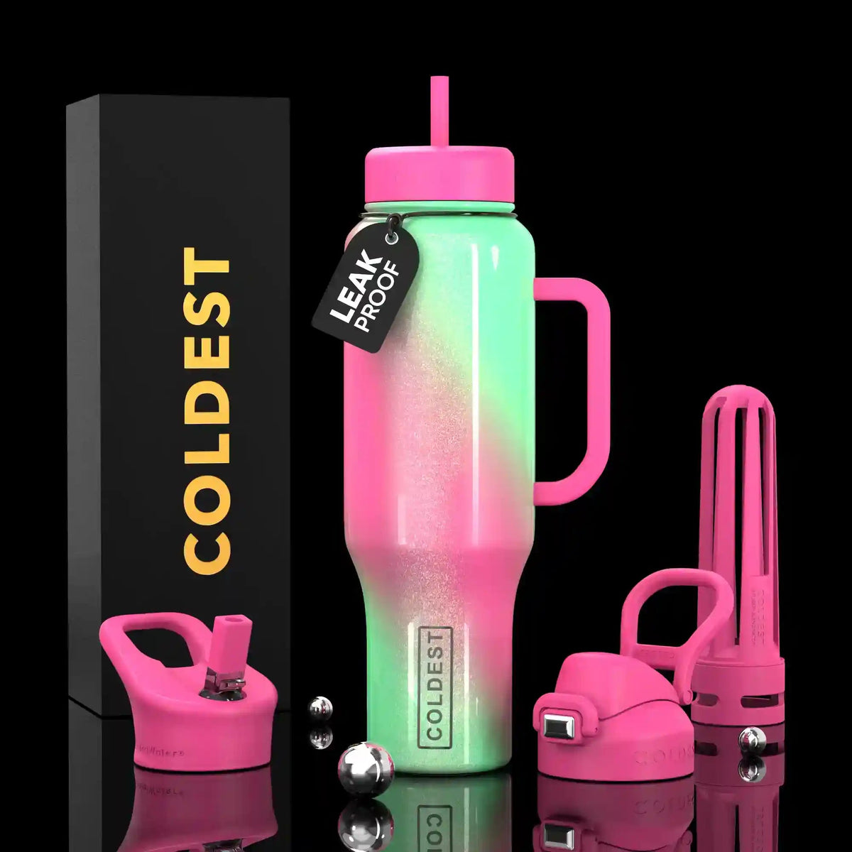 COLDEST 46oz Limitless Ultra V8 Water Bottle - Home HavenCOLDEST 46oz Limitless Ultra V8 Water Bottle
