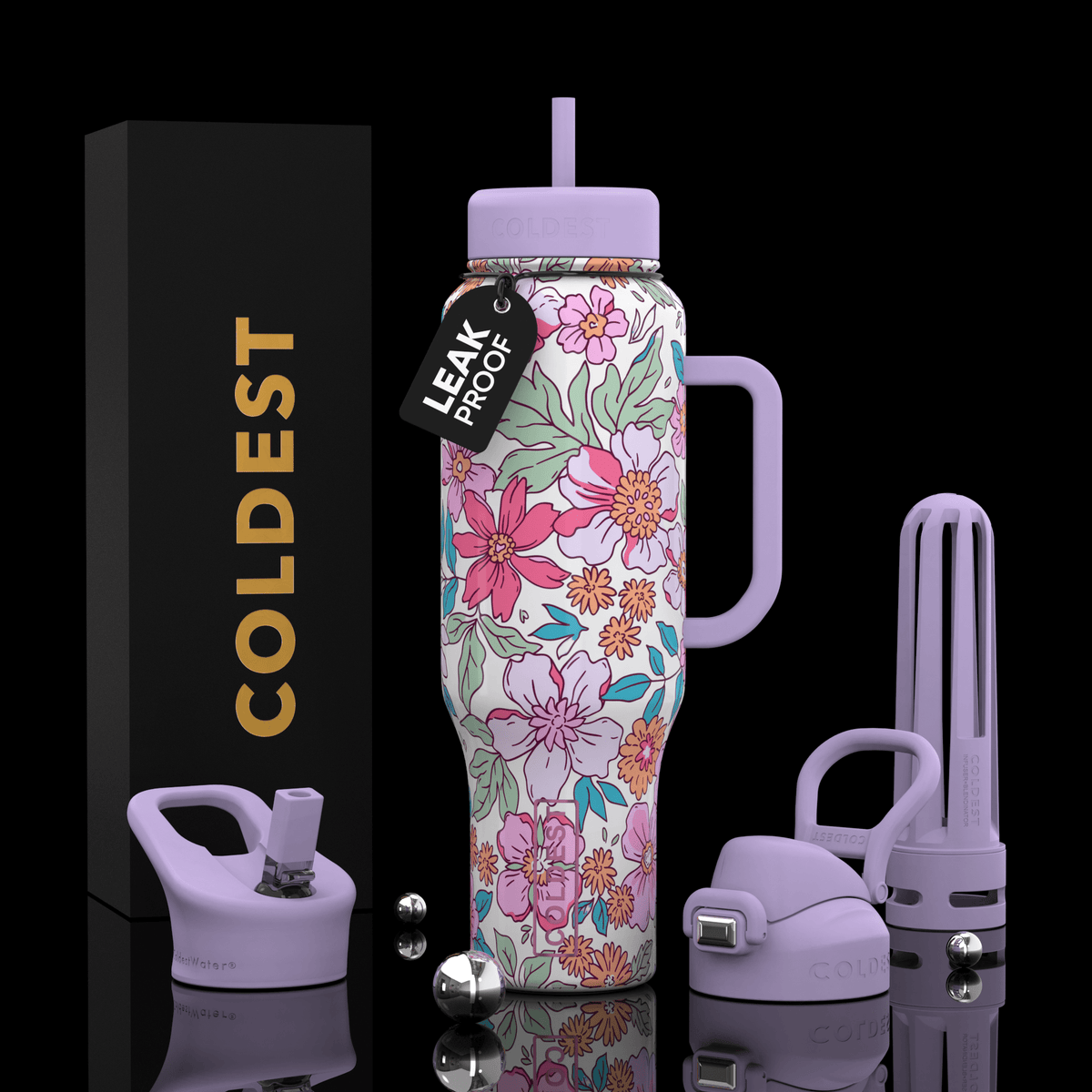 COLDEST 46oz Limitless Ultra V8 Water Bottle - Home HavenCOLDEST 46oz Limitless Ultra V8 Water Bottle