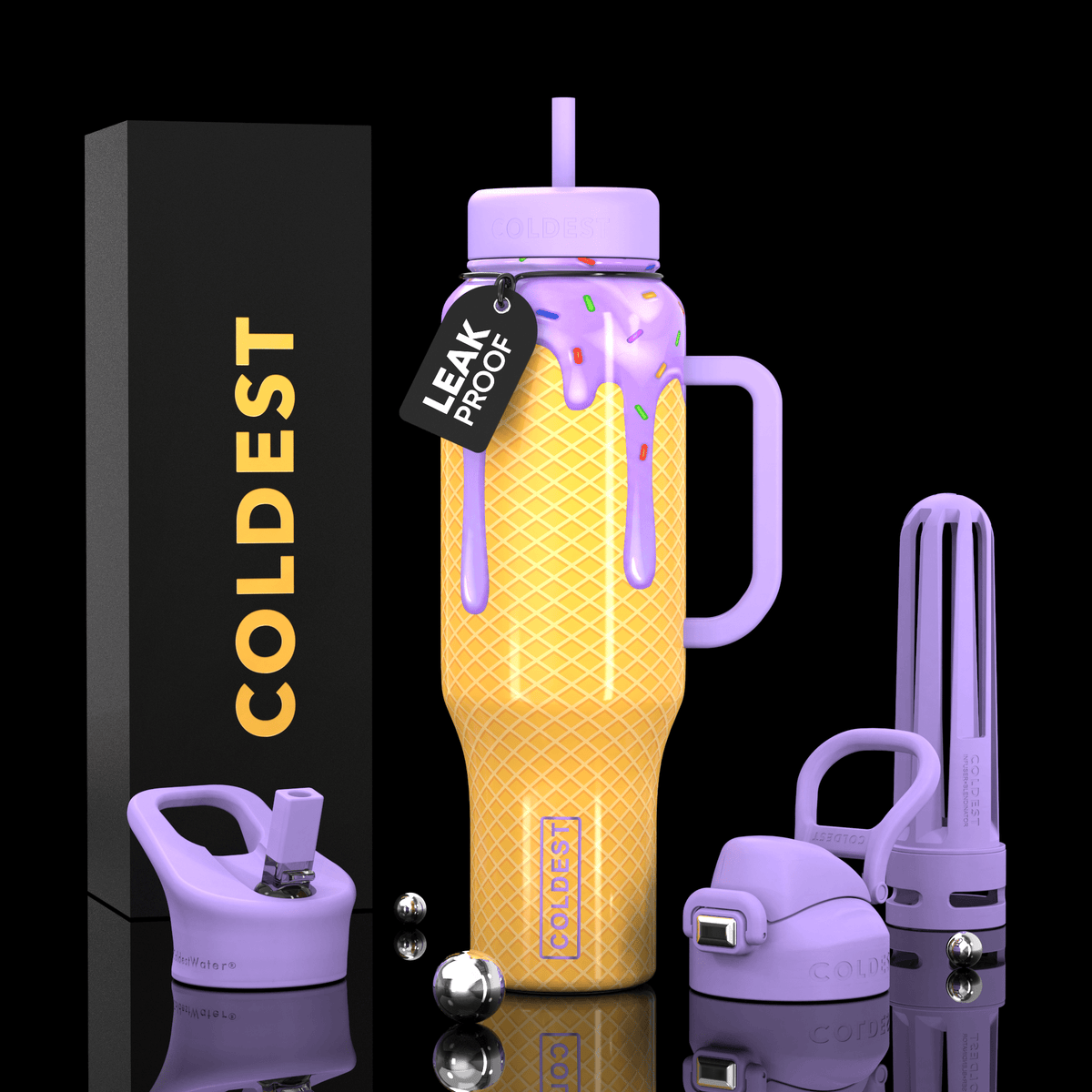 COLDEST 46oz Limitless Ultra V8 Water Bottle - Home HavenCOLDEST 46oz Limitless Ultra V8 Water Bottle