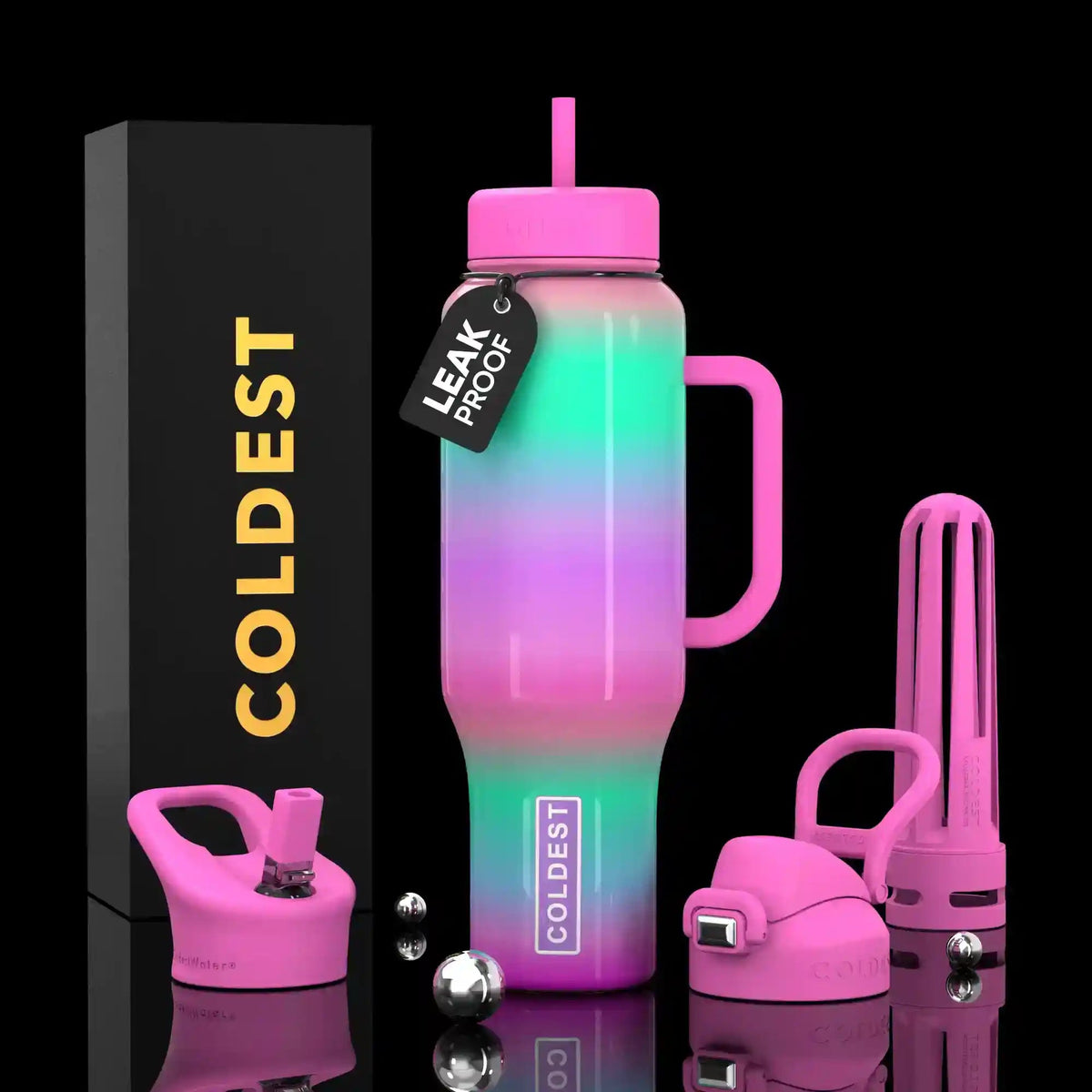 COLDEST 46oz Limitless Ultra V8 Water Bottle - Home HavenCOLDEST 46oz Limitless Ultra V8 Water Bottle