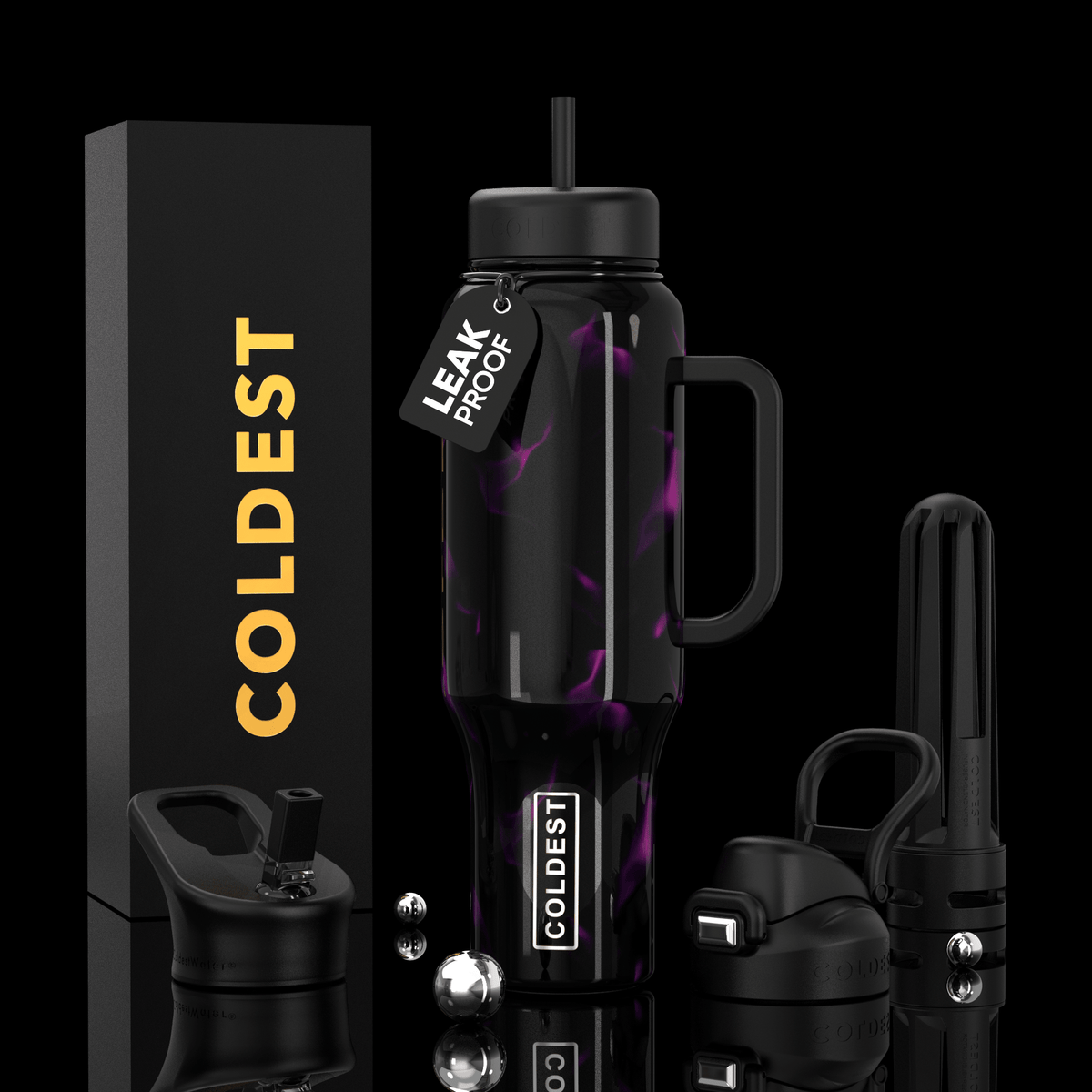 COLDEST 46oz Limitless Ultra V8 Water Bottle - Home HavenCOLDEST 46oz Limitless Ultra V8 Water Bottle