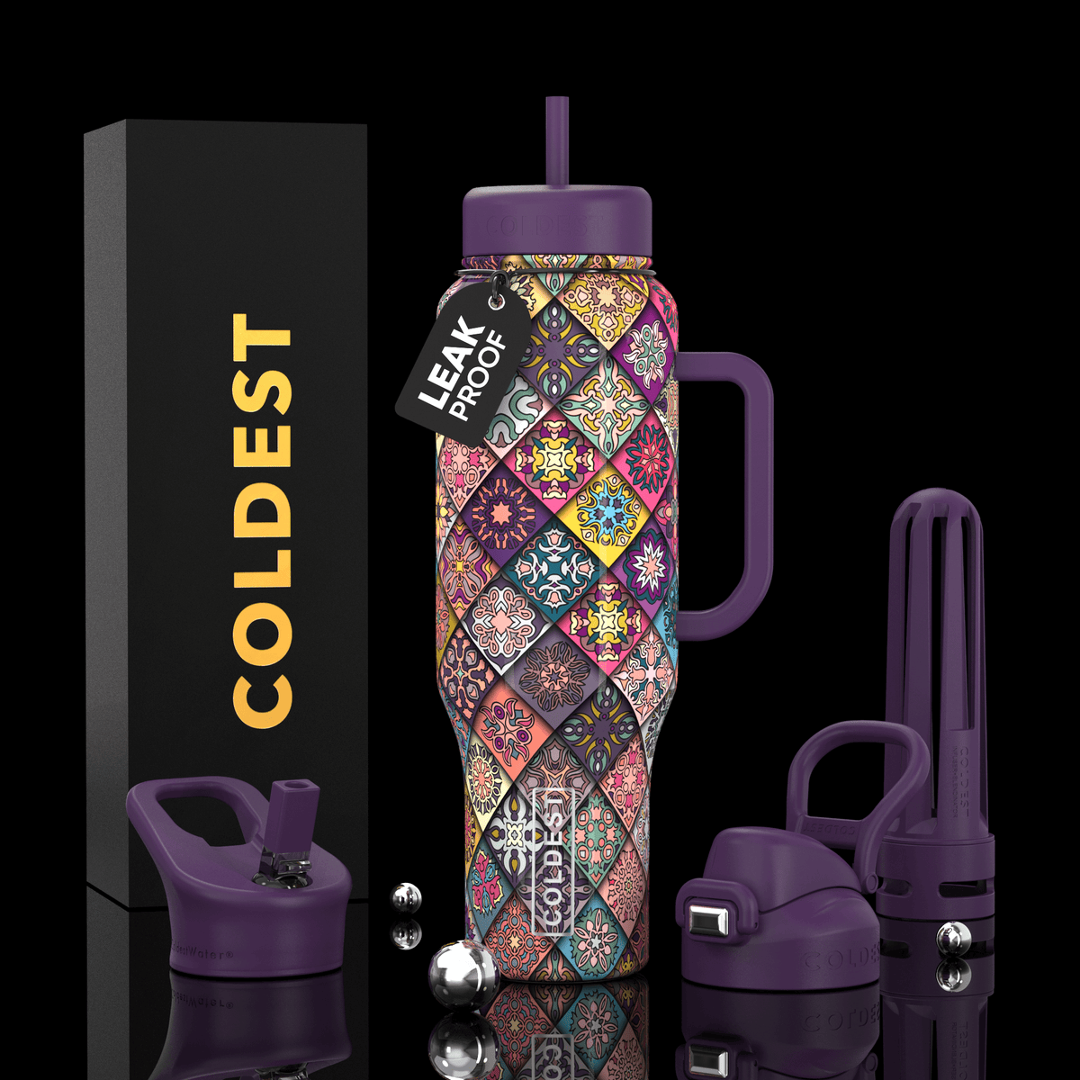 COLDEST 46oz Limitless Ultra V8 Water Bottle - Home HavenCOLDEST 46oz Limitless Ultra V8 Water Bottle