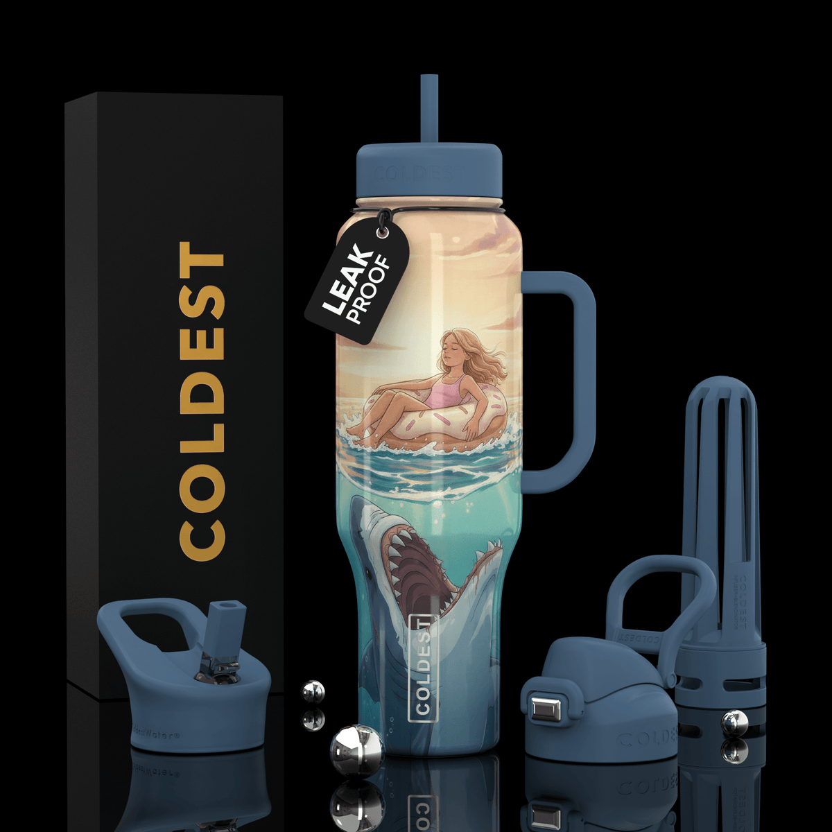 COLDEST 46oz Limitless Ultra V8 Water Bottle - Home HavenCOLDEST 46oz Limitless Ultra V8 Water Bottle
