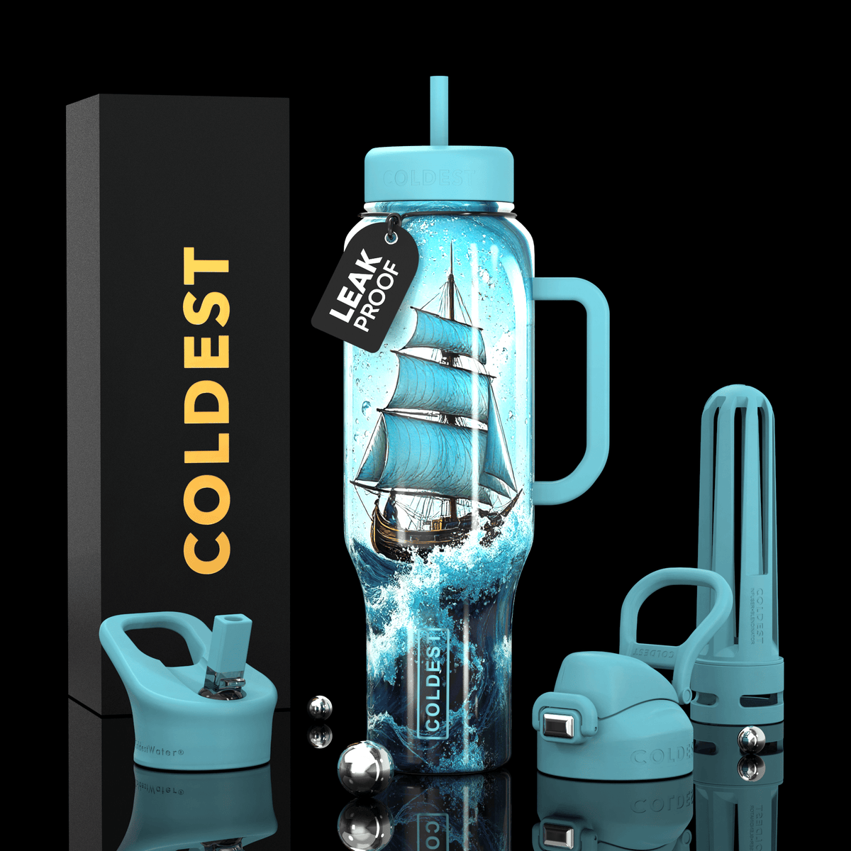 COLDEST 46oz Limitless Ultra V8 Water Bottle - Home HavenCOLDEST 46oz Limitless Ultra V8 Water Bottle