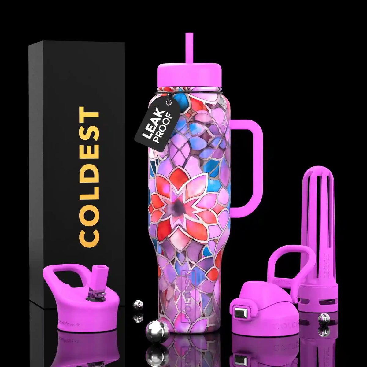 COLDEST 46oz Limitless Ultra V8 Water Bottle - Home HavenCOLDEST 46oz Limitless Ultra V8 Water Bottle