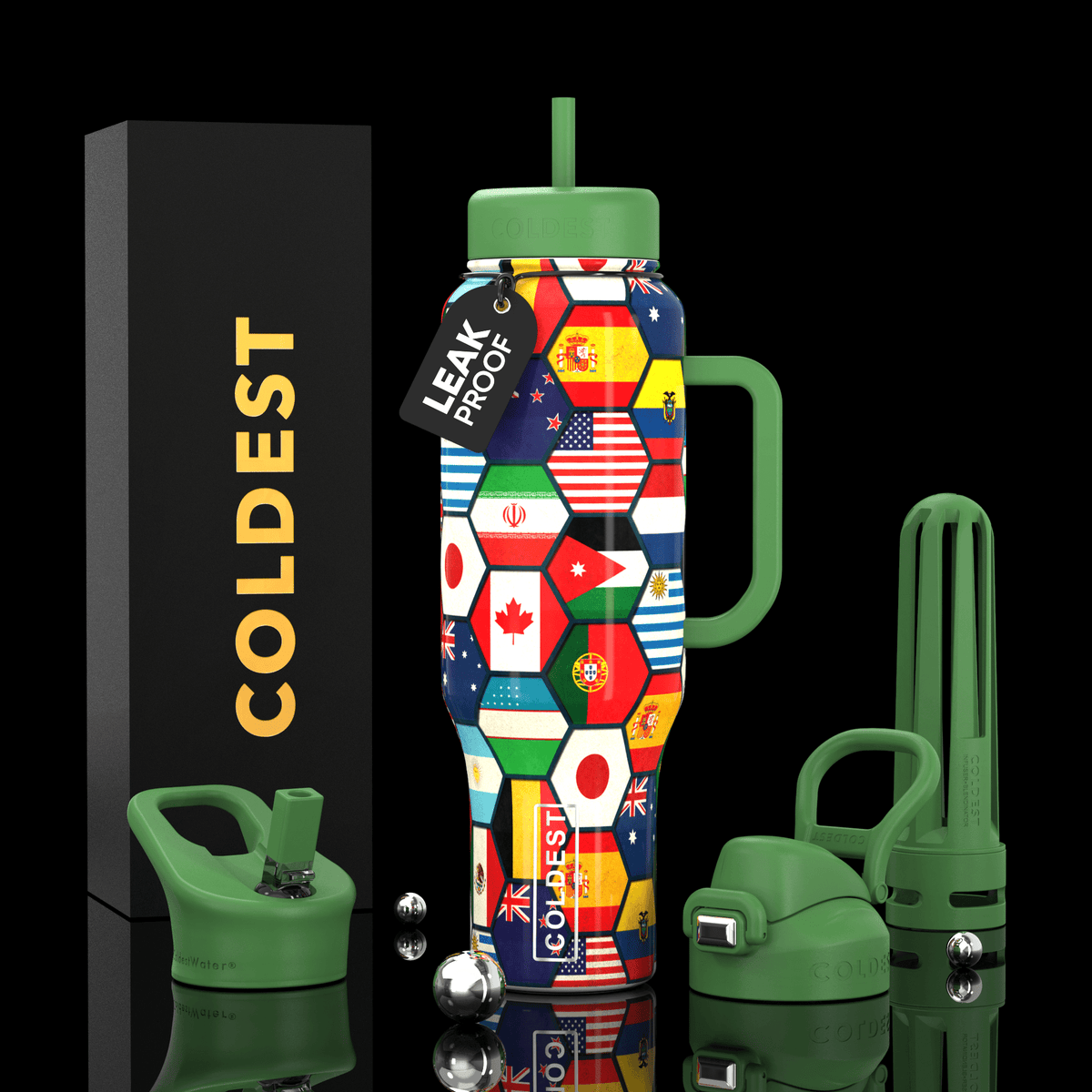 COLDEST 46oz Limitless Ultra V8 Water Bottle - Home HavenCOLDEST 46oz Limitless Ultra V8 Water Bottle