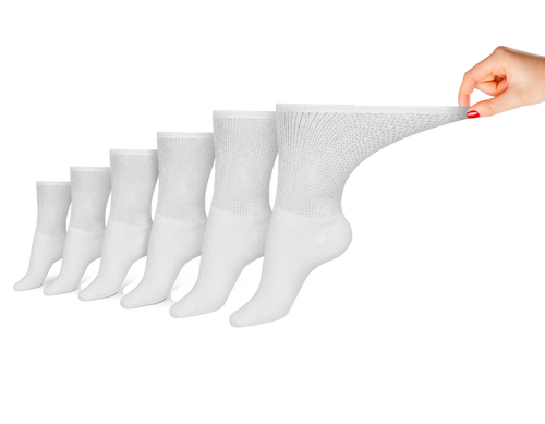 cotton diabetic crew socks for women